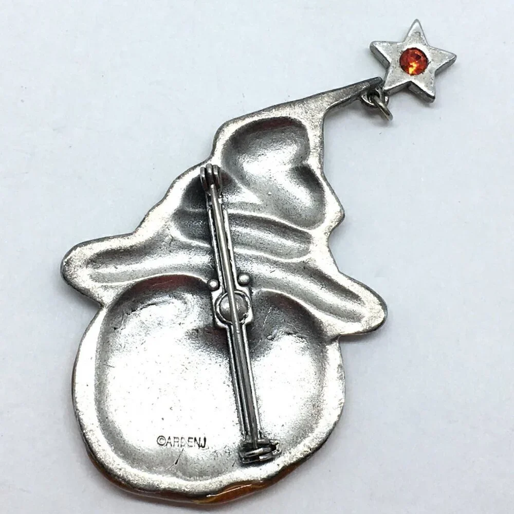 Halloween Pumpkin Brooch Jack O'Lantern Pin Halloween Trick or Treat Jewelry